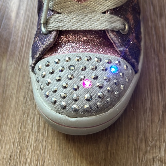 Skechers Twinkle Toes S Lights Twi-Lites Starry Gem high-top sneaker Size 12.5 - Picture 5 of 16
